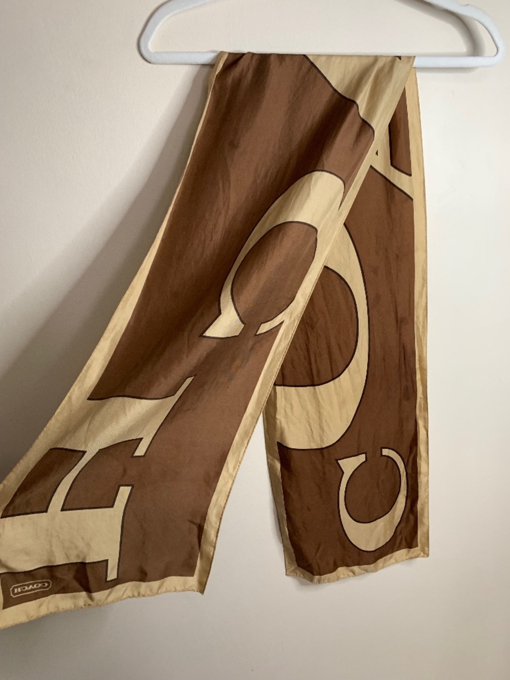 Coach 100% Silk Scarf